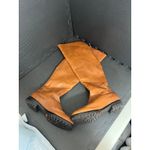 Cole Haan  Womens Leather Riding‎ Boots Brown Knee Back Zip Nike Air Size 7.5 Photo 2