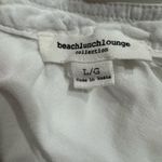 Beach Lunch Lounge White Tunic Shirt Long Sleeve V Neck Size L Photo 3