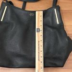 Vince Camuto “IKE” Black Soft Pebbled Leather Tote Double Handle Shoulder Bag Photo 6