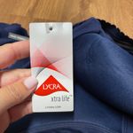 Lands End Womens Solid Navy Blue Tankini Swim Top Drape Banded 18DD Molded Cups Size 18 Photo 6