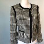 Mario Serrani ITALY | Plaid Houndstooth Full Zip Blazer Photo 10