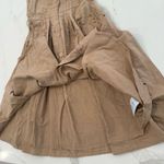 Boden Sleeveless Eyelet Button Front Cottagecore Midi Dress Womens 2R Tan Preppy Size 2 Photo 6