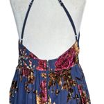 Windsor Justina Floral Velvet Burnout Chiffon Maxi Dress Blue Dark Romance New Photo 6