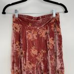 Hutch  Women's Velvet Floral Flowy Wide Leg Romantic Boho Chic Wide Leg Pants  XS Photo 5