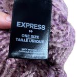 EXPRESS  Womens knit beanie hat new berry pink-purple Photo 5