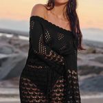 Cupshe  Black Off-Shoulder Swim Coverup Photo 2