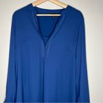 White House | Black Market Blue Blouse Size 8 Photo 8