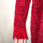Maurice's Bright Red Chenille Knit Open Front Cardigan Photo 5