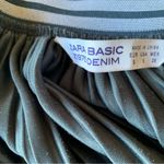 ZARA  Blue Velvet Pleated Skirt Photo 2