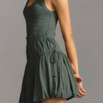 Daily Practice Anthropologie Mini Bubble Dress Deep Teal Green Size L Photo 0