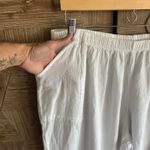 NWT Manta Del Lago White Cropped Casual Pants Size 3X Elastic Waist Comfy Photo 1