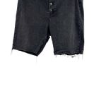 Free People  We The Free Crvy Bermuda Shorts‎ Exposed Button Fly Faded Black 34 Photo 6