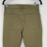 Madewell Kick Out Crop Jeans Coated Edition Distant Surplus Green Size 28 NWT Photo 9