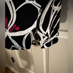 Liz Claiborne  3/4 Sleeve Pullover Tunic Blouse Black Floral Plus 3X Photo 6