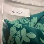 Rip Skirt Hawaii Adjustable Wrap Skirt Lightweight Green Tropical Print Size S Photo 5