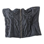 Retrofête Black Strapless Mel Sheer Lace Bustier Exposed Zip Front Size XL Photo 1