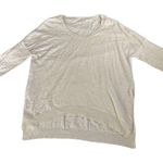 Anthropologie 🔴MOTH  size M heather ivory 3/4 dolmen sleeve knit top/sweater Photo 0