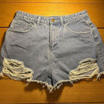 Princess Polly  distressed denim shorts 8 Photo 0