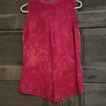 Charlie Paige  tank top embroidered‎ with 3 buttons pink and orange. Size Large Photo 3