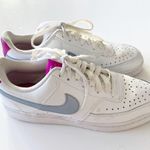 Nike Court Vision Low Women’s size 7.5 White Hydrogen Blue Hot Pink Low Top Photo 1