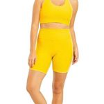 Booty By Brabants  CROCO SKIN SHORTS neon yellow gym shorts women’s xs-s​ Photo 1