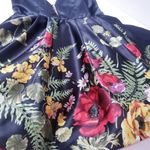 Sherri Hill Floral Fit and Flare Satin Mini Dress Lace Up Back with Pockets Photo 9