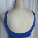 Fashion Blue Women's Knotted swim Bikini top Small Photo 3