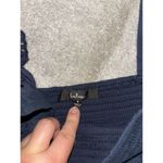 Lulus ‎ navy eyelet smocked dress tiered ruffles EUC Photo 4