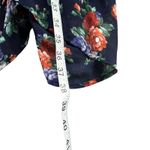 Poetry Mini Dress Womens S Navy Blue Floral Asymmetrical Layered Cover Up Boho Photo 9