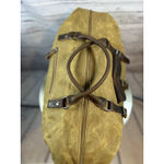 NEWHEY Oversized Travel Duffel Bag Genuine Crazy Horse Leather Waterproof Photo 6