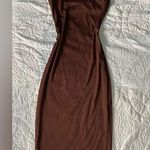 Forever 21 Brown Halter Bodycon Dress Photo 0