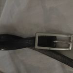ZARA 2024 Tiny silver buckle leather belt Photo 1