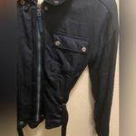 Marrakech Ellis Silky Satin Utility Jacket In Sapphire Blue Size XS Photo 9