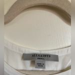 🌸All Saints White Henry Top w/Tied Knot Detail Blouse #MBG Photo 1