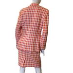 Emmanuel Ungaro Gingham Tweed Suit White Pink Orange Vintage Size undefined Photo 12