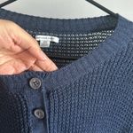 American Eagle  Long Sleeve Sweater Shirt Navy Blue Size S Photo 5