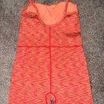 Target Women's Knit Romper in Orange and Pink Photo 1