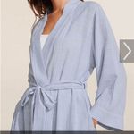 Eberjay NWT Eberjey "Nautico" blue and white striped robe size Medium Photo 0