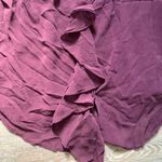 Moulinette Soeurs Anthropologie  Purple 100% Silk Blouse 10 Photo 1