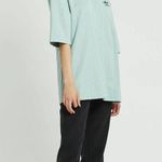 Adidas Womens Shirt Size Small Brooklyn Heights Baseball Tee Mint Green NEW Photo 1