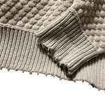 Industry Republic Clothing crop knit oversized cream colored sweater size medium Photo 2