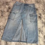 American Eagle  Dreamy Drape High-Waisted Cargo Denim Midi Skirt size 2 NWT Photo 2