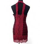 Free People  | M| Natasha Lace Halter Bodycon Mini Dress Cocktail Sleeveless Photo 3