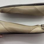 Talbots Size 10 Finata Buckle Flat Leather Beige Sesame Ballet Round Toe Detail Photo 10