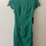 Lulu's Green Backless Sheath Dress with Cap Sleeves Photo 3
