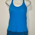 Vince  Blue White Layered Racerback Tank 100% Pima Cotton Size S Small EUC!! Photo 0