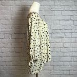 Paper Moon Black & Cream Polka Dot High-Low Blouse Women's Large Photo 1