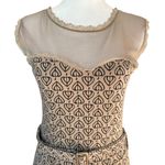 Effie's Heart ModCloth Blogging Molly Dress Hearts Pima Cotton Womens Size Small Brown Photo 5