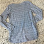 Soft Surroundings  Striped Cotton Long Sleeve Shirt Blue (XSmall) casual simple Photo 1