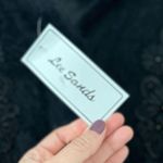 NWT VINTAGE RARE Fur Embellished h Black Winter Coat Medium Photo 7